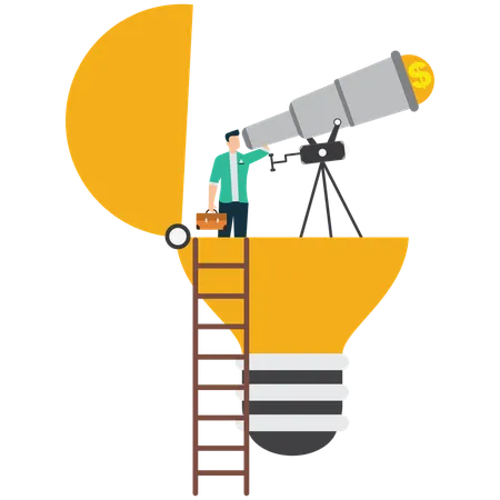 Future Financial Vision  Illustration