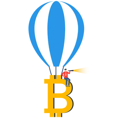 Future of bitcoin and cryptocurrency  Illustration