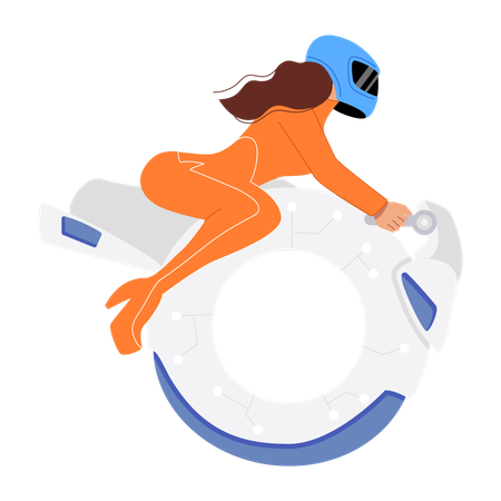 Futuristic Bike  Illustration