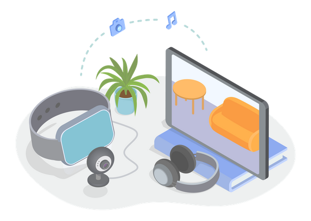 Gadgets numériques  Illustration