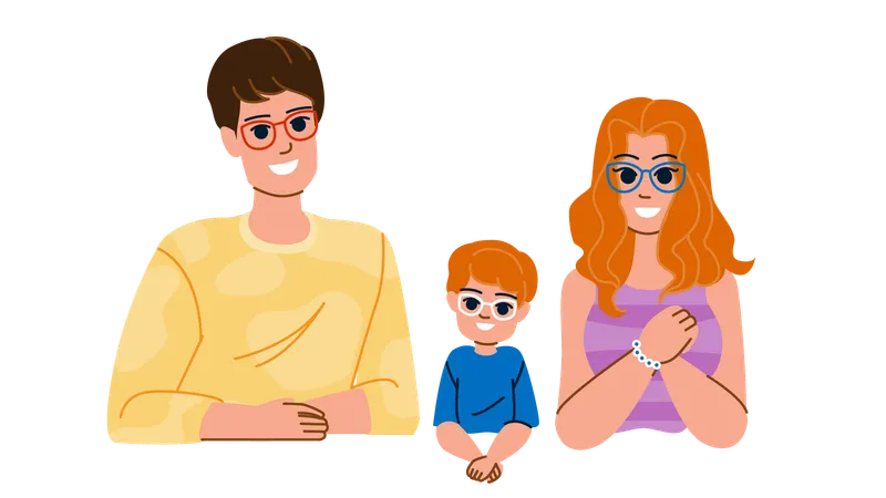 Gafas familiares  Ilustración