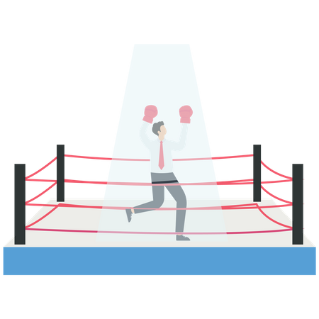 Boxe gagnante  Illustration