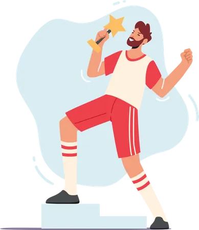 Vainqueur d'une compétition sportive  Illustration