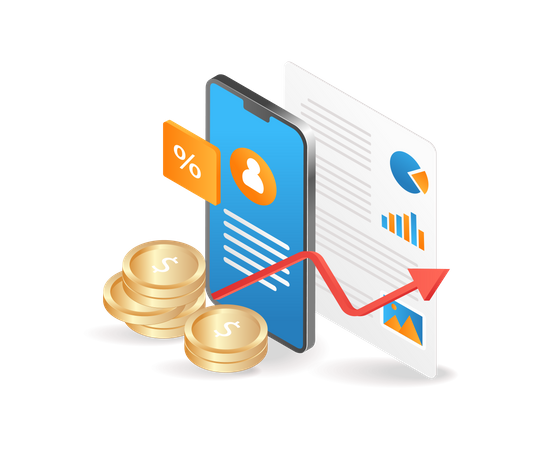 Gagner de l'argent grâce au commerce en ligne  Illustration