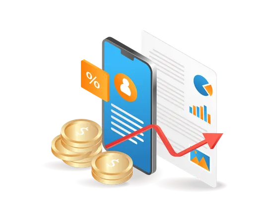 Gagner de l'argent grâce au commerce en ligne  Illustration