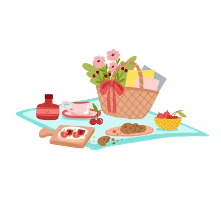 Galletas de picnic  Ilustración