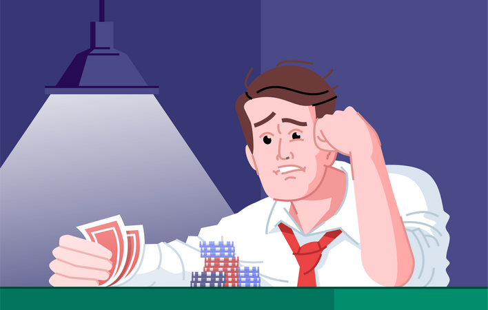 Gambling addiction  Illustration