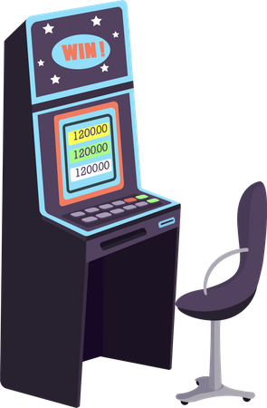 Gambling machine  Illustration