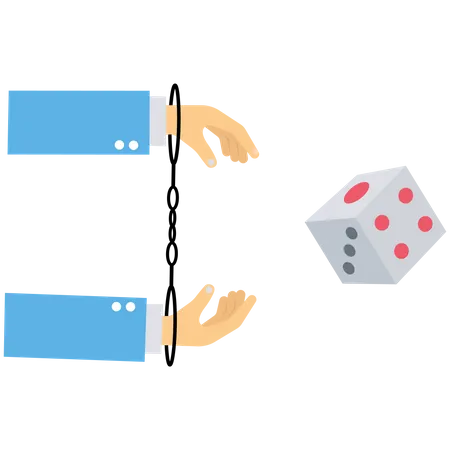 Gambling of losing money  Illustration