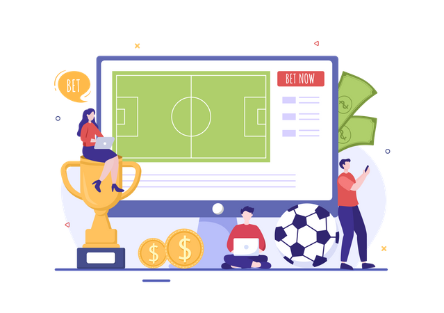 Gambling website  Illustration