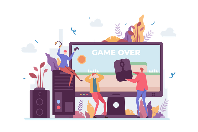Game Centre  일러스트레이션