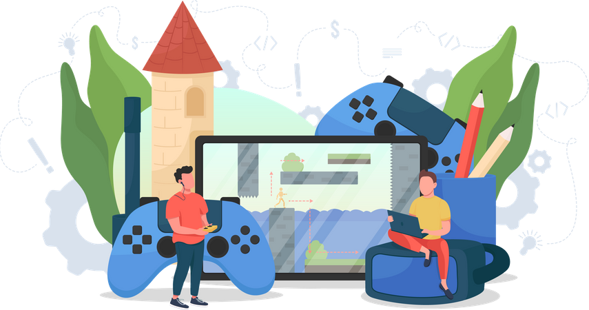 Game designer Illustration