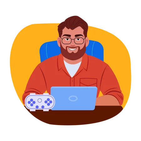 Game Developer  Illustration