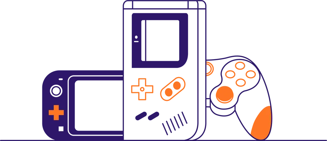 Game Equipments Illustration