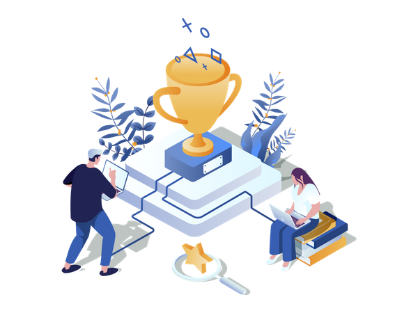 Gamification in Learning  Illustration