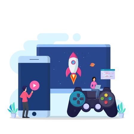 Gaming Creation  Illustration