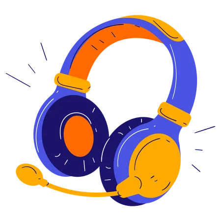 Gaming Headset  Illustration