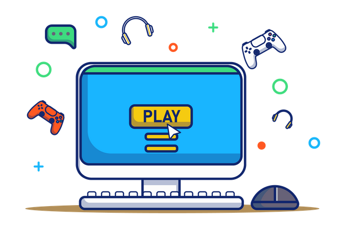 Gaming Pc  일러스트레이션