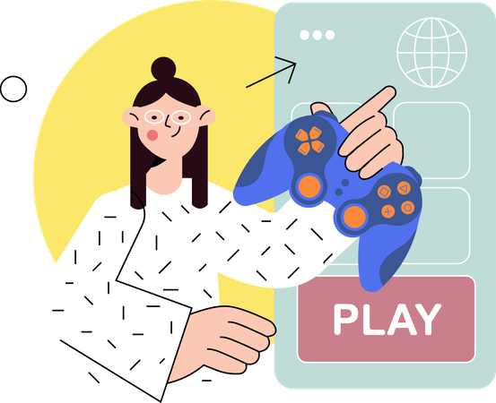 Gaming Platform  Illustration