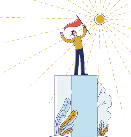 Ganador del concurso empresarial  Ilustración