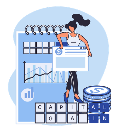 Ganancia capital  Ilustración