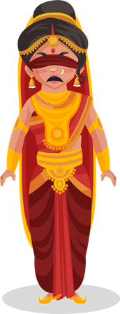 Gandhari  Illustration