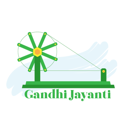 Gandhi Jayanti  Illustration
