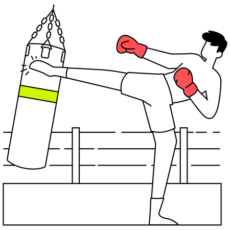 Gants de boxe  Illustration