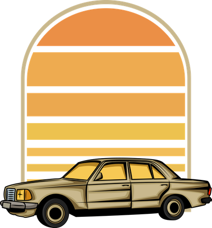 Voiture de garage  Illustration