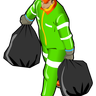 free garbage collector illustrations