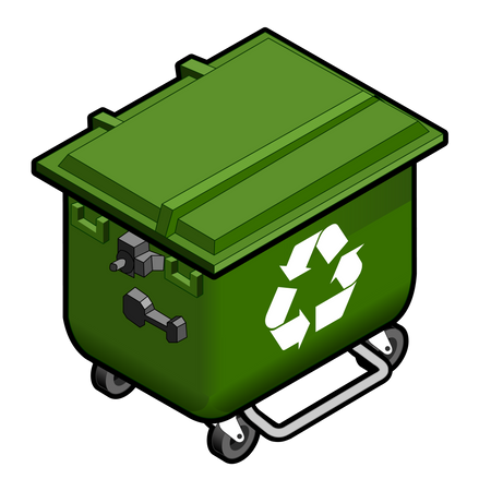 Garbage Container  イラスト