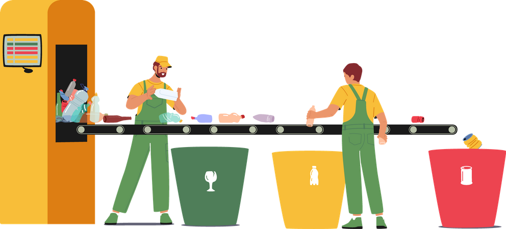 Garbage Manufacturing Service  Illustration