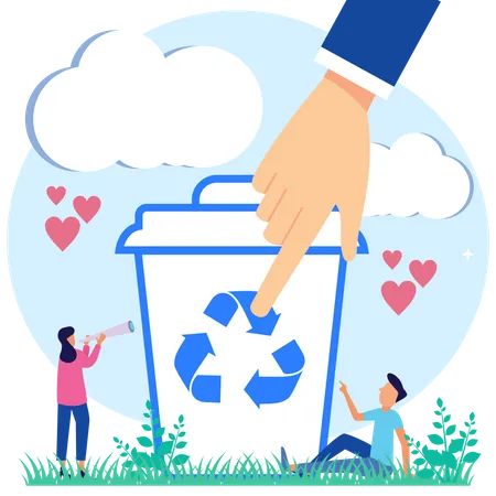 Garbage Recycle  Illustration