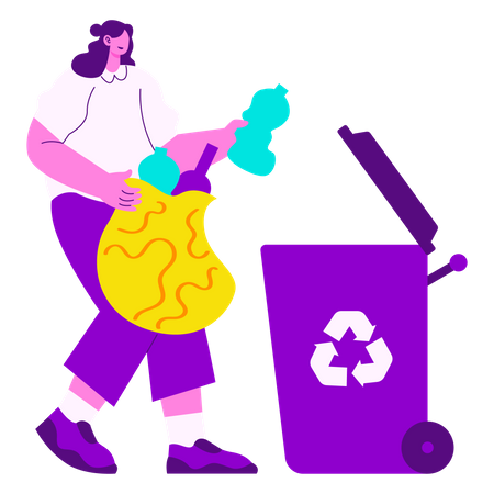 Garbage Recycling  イラスト