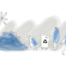 illustration for land pollution
