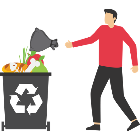 Garbage sorting  Illustration