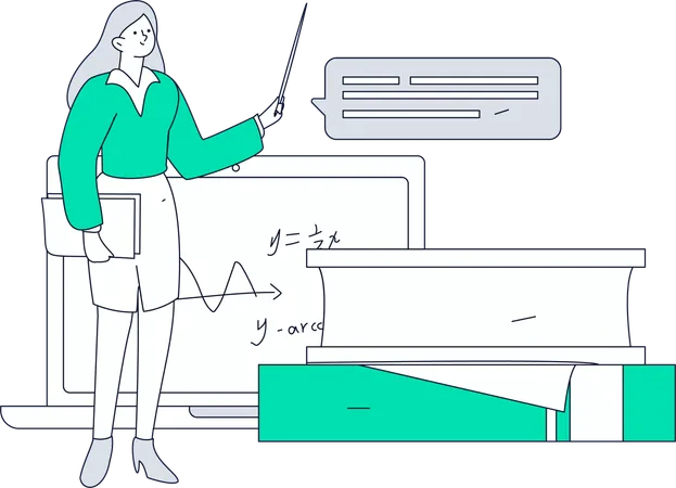 Garçon apprenant la comptabilité  Illustration