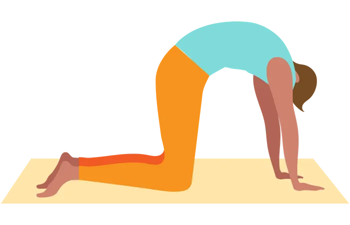 Garçon faisant du yoga  Illustration