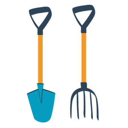 Garden equipment  Illustration