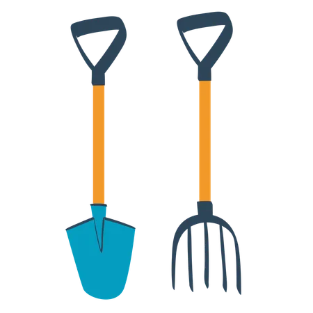 Garden equipment  Illustration