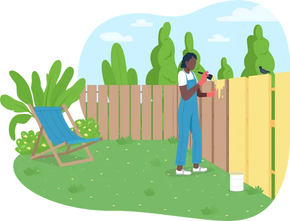 Garden maintenance Illustration