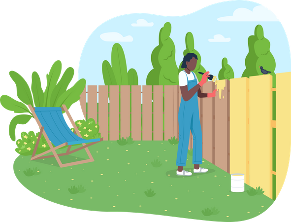 Garden maintenance  Illustration