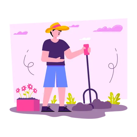 Gardener Illustration