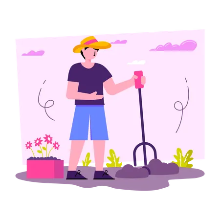 Gardener  Illustration