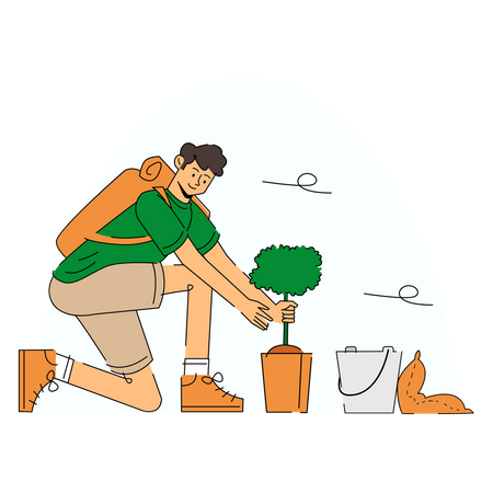 Gardening Green  Illustration
