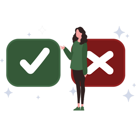 Garota com sim  Illustration