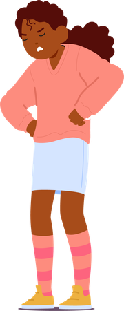 Garota irritada com cara fumegante  Ilustração