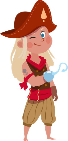 Garota pirata  Ilustração