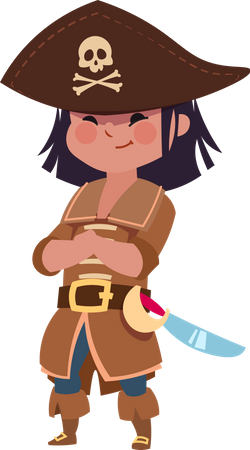 Garotinhas piratas  Ilustração