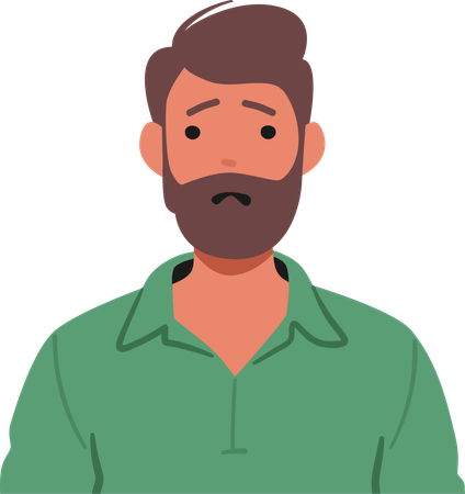 Garoto está decepcionado  Ilustração